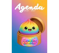 Agenda scolaire kawaii à colorier 2026-2027 - Squishy Rainbow Edition
