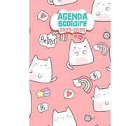 Agenda scolaire: Kawaii Chat Adorable - Journalier | Pour École Elémentaire, Collège, Lycée, Université | Étudiants, Filles, Ados