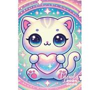 Agenda Scolaire: Kawaii Chat, Chaton Mignon | Journalier, une Page Par Jour | 12x17 cm | Ecole Primaire, Collège, Lycée, Université, Etudiant, Ado | 280 Pages | Couverture Souple | Pour Fille, Ado