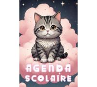 Agenda Scolaire Kawaii Chat Mignon 2024/2025: Journalier, une Page par Jour | 15 x 22 cm | Pour Ecole Elémentaire, Collège, Lycée, Université, ... pages | Couverture Souple | Pour fille, Ado