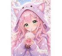 Agenda Scolaire: Kawaii Fille, Manga Animé | Format Standard 12x17 cm, Un Jour Par Page, Journalier | Idéal pour Ecole Primaire, Collège, Etudiant, Lycée | Enfant, Fille, Adolescente