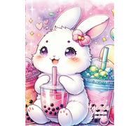 Agenda Scolaire: Kawaii Lapin Mignon | Journalier, une Page par Jour | 12x17 cm Format Standard | Ecole Elémentaire, Collège, Lycée, Université, ... Pages | Couverture Souple | Pour Fille, Ado