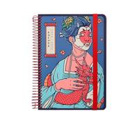 Agenda scolaire Liderpapel année 24-25 année 24-25 Motif fantaisie des femmes Format A5