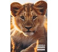 Agenda Scolaire: Lion, Félin, Animaux | 1 jour Par page, Journalier | 12x17 cm, Format Standard, Léger | Ecole, Primaire, Collège, 6eme, 5eme, 4eme, ... Fille, Garçon, Ado | Tigre, Bébé, Animal
