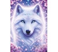 Agenda Scolaire: Loup | Une page par jour, Journalier | Format Standard,12x17 cm | Idéal pour Ecole Primaire CP CE1 CE2 CM1 CM2, Collège 6ème 5ème ... | Pour Fille, enfant, adolescent, Etudiant