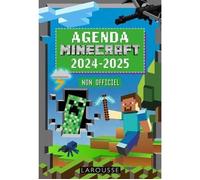 Agenda scolaire - MINECRAFT - Edition 2024-2025 - Format A4 - Souple - 1 semaine sur 2 pages