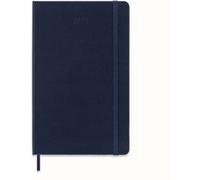 Agenda scolaire Moleskine 2023 Semainier Horizontal grand format Rigide Bleu Saphir Bleu Saphir G