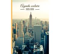 Agenda Scolaire: New York Format A5 Agenda Journalier Quotidien en Français | Fille Garçon College Lycee Etudiant Primaire