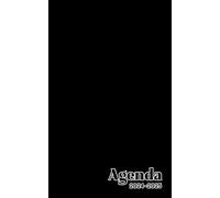 Agenda Scolaire Noir 2024/2025 Une page par jour: Cahier de textes couverture unie 2024-2025