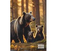 Agenda Scolaire: Ours, Ourson, Bébé Ours | Une Page par Jour, Journalier | 12x17 cm, Format Standard | Ecole Primaire, CP, CE1, CE2, CM1, CM2, ... Fille, Garçon, Enfant | Bébé Animaux, Mignon