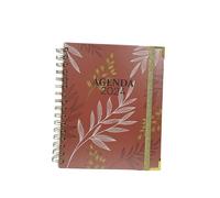 Agenda scolaire Page par jour | Idéal pour les enseignants et les élèves | Couleur marron | Dimensions 2 x 18 x 21,5 cm - Sweet Color