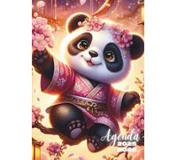 Agenda Scolaire Panda, Fleurs de Cerisier: Journalier, une Page par Jour | 12 x 17 cm | Pour la Rentrée Scolaire, Ecole, Primaire, Collège, 6eme, ... Enfant, Fille, Ado | Asie, Sakura, kawaii