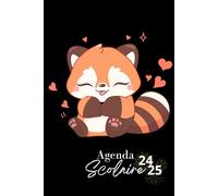 Agenda Scolaire Panda Roux 2024-2025: Organiseur Scolaire (Août 2024 à Juillet 2025) | Pour étudiants Primaire, Collège, Lycée | Format A5 | 1 semaine sur 2 pages | Prépare ta Rentrée