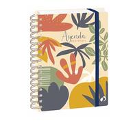 Quo Vadis - Agenda perpétuel - Spiralé - Semainier Horizontal - Français - Eterny - Multicolore - 15x21cm - Papier blanc - Fabrication française