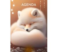 Agenda Scolaire Renard Blanc: 12x17 cm | 1 jour par page | fille, garçon, journalier, une page par jour | Primaire, cp ce1 ce2 cm1 cm2 | enfant | ... | Ecole, Ado, lycée | Fournitures scolaires