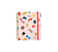 Agenda Scolaire Semainier 2019/2020 Grand Format Basic Size Abstract Wire-O Anglais