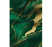 Agenda Scolaire Semainier A5 Horizontal: 1 semaine sur 2 pages - Marbre Vert et Or - Petit Format En Francais - Sans Spirale - Couverture Souple - ... Primaire, College, Lycee, et Université.