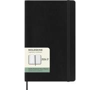 Moleskine Agenda hebdomadaire 18 mois 2026/2027 L/A5 1 sem./page Couverture souple Noir