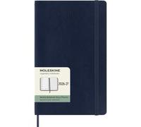 Agenda scolaire semainier hebdomadaire avec couverture souple Moleskine Format Large 18 mois 2026-2027 Bleu ciel Bleu ciel