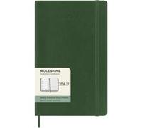 Agenda scolaire semainier hebdomadaire avec couverture souple Moleskine Format Large 18 mois 2026-2027 Vert myrte Vert myrte