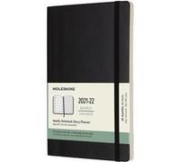 Agenda scolaire semainier Moleskine Couverture souple 2021-2022 Noir Noir G