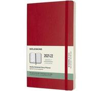 Agenda scolaire semainier Moleskine Couverture souple 2021-2022 Rouge Rouge G