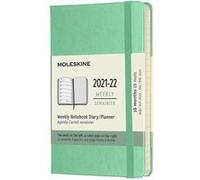 Agenda scolaire semainier Moleskine Pocket Couverture rigide 2021-2022 Vert Vert G