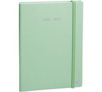Agenda scolaire semainier Quo Vadis Plan Note Collection Pastel Année 2025-2026 septembre à décembre 15 x 21 cm Vert Vert E