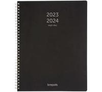 Agenda semainier 2023/2024 Brepols 16 mois 21 x 29,7 cm noir