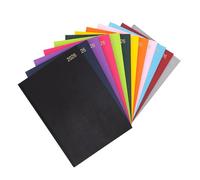 Agenda semainier 2024 A4 avec couverture rigide - 1 page par jour - Noir - Format A4