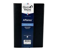 Agenda Semainier 2024 Affaires - 10 X 15 Cm - Noir - Quo Vadis