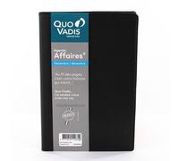 Agenda Semainier 2024 Affaires - 10 X 15 Cm - Noir - Quo Vadis