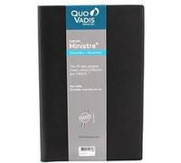 Agenda Semainier 2024 Impala Ministre - 16 X 24 Cm - Noir - Quo Vadis Noir