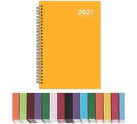 Agenda Semainier 2025 A5 À Spirale Jaune