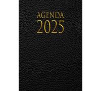 Agenda Semainier 2025: Boostez votre productivité, atteignez vos objectifs avec aisance grâce à notre Planificateur hebdomadaire 1 semaine sur 2 pages (12 mois janvier à décembre) Couverture Noire