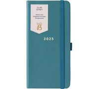 Agenda Semainier 2025 Fin Avec Couverture En Similicuir Vert ¿ Agenda De Poche Aucompact, Semainier, Pages De Notes Et Poche De Rangement ¿ Journal De Taille Sac À Main Pour