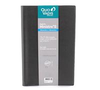 Agenda Semainier 2025 Ministre S - 16 X 24 Cm - Noir - Quo Vadis