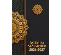Agenda Semainier 2026 2027: Semainier et Journalier Français de 2 ans | Planificateur Hebdomadaire A5 avec Horaire du premier Janvier 2026 au 31 ... de chaque Mois & Pages Notes | 286 Pages.