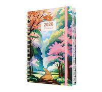 Agenda semainier 2026 au format A5 de janvier à décembre 2026. Agenda 2026 de luxe et carnet en un. Superbe semainier A5 2026