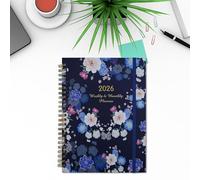 Agenda semainier 2026, carnet de notes 2026, planificateur mensuel, pour la productivité et le style pour le travail, les études, la planification quotidienne, la création de calendriers, les