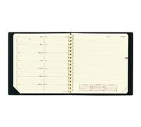 Quo Vadis Agenda semainier de bureau spiralé Note 16 S Impala noir