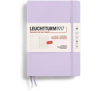 Agenda Semainier Et Bloc-Notes 2025 À Couverture Rigide Format Moyen A5 Format Moyen Planificateur 18 Mois Ligné Violet En Anglais