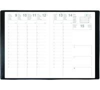 Agenda Semainier Olympedimension 16 X 24 Cm1 Semaine Sur 2 Pagesjanvier 2026 À Décembre 2026couverture Noir