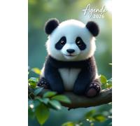 Agenda semainier: Panda - Planificateur hebdomadaire A5 | 2 Pages par Semaine | 12 Mois De Janvier À Décembre