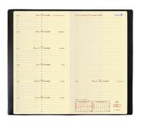 Agenda semainier poche long spiralé Italnote Quo Vadis Impala noir 2010 G