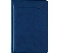 Agenda semainier Tucson bleu 2024 - Agenda de bureau A5 - Minuterie de chef - Bleu - 1 semaine 2 pages - 128 pages - Couverture Tucson Alpha Edition