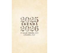 Agenda settimanale 2025-2026: 16 mesi da Settembre 2025 a Dicembre 2026 | Una settimana in due pagine | con Vacanze in Italia | Formato A5 (15x22).