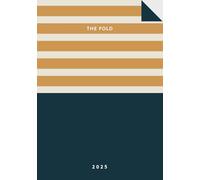 Agenda settimanale 2025 In inglese Premium A5 The Fold: Copertina morbida flessibile giallo blu, carta di alta qualità color crema Design Minimal, ... organizzare appunti e pianificare la giornata