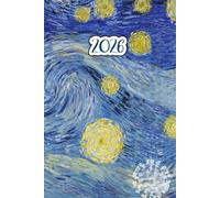 Agenda Settimanale 2026 A5: Pianificatore Verticale | 12 Mesi, da Gennaio a Dicembre | Planner Italiano con Vista Settimana su Due Pagine | Notte stellata