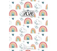 Agenda Settimanale 2026: Grande Planner A4 | 12 Mesi Gennaio-Dicembre | La Settimana su una doppia pagina | Pianificatore Italiano